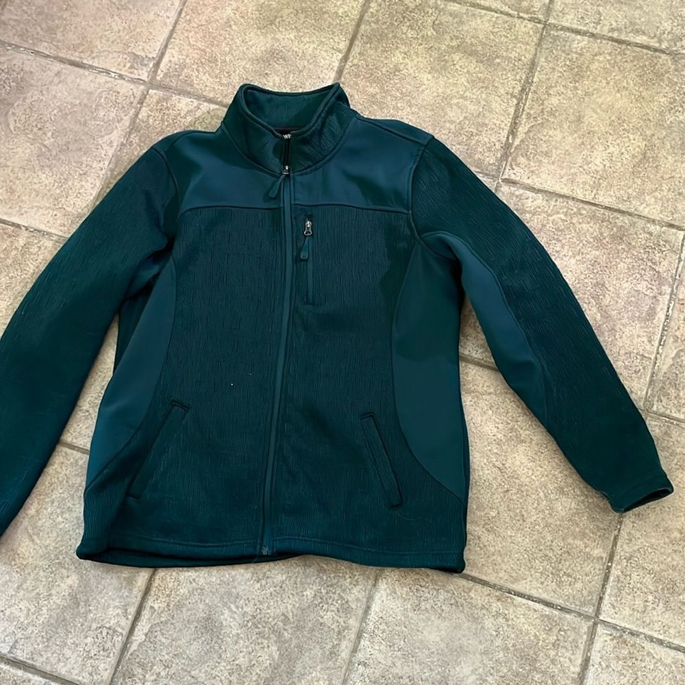 Xl green Swiss tech jacket nice and warm very attractive looking